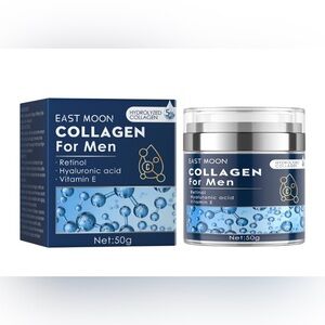 Collagen for Men Hydrolyzed Collagen Retinal
Hyaluronic Acid
Vitamin E 
50g